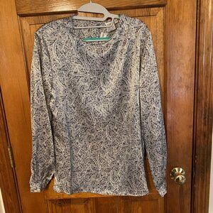 New JH Collectibles Gray Paisley Blouse - Size 12